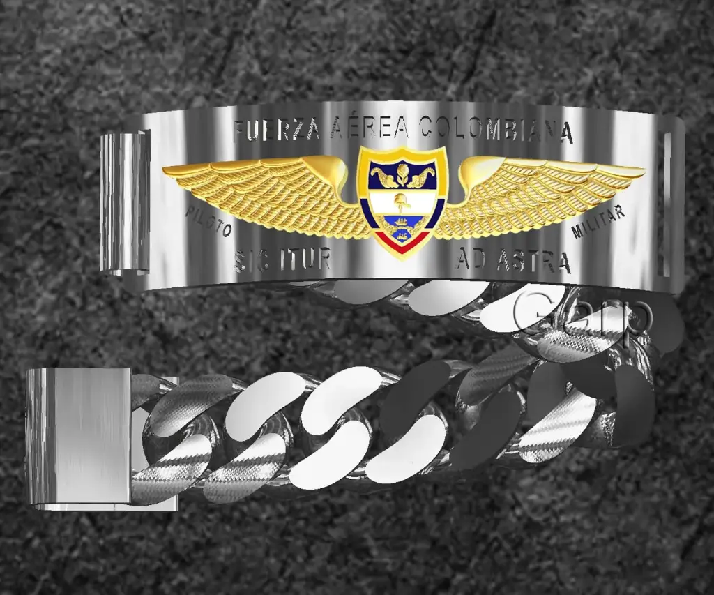 ✈️🇨🇴 Pulsera Piloto FAC (Bronce)