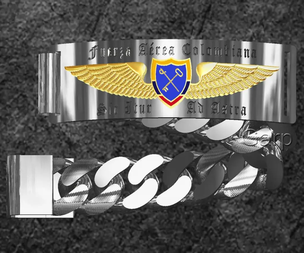 ✈️🇨🇴 Pulsera Administración Aeronáutica FAC (Bronce)